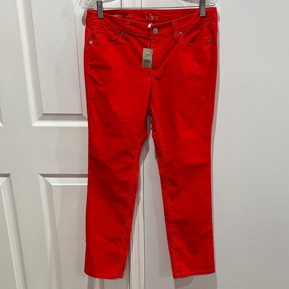 Loft Ann Taylor Pants Corduroy Modern Straight  Size 29